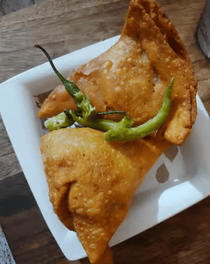 samosa a snack made with flour and potatoes