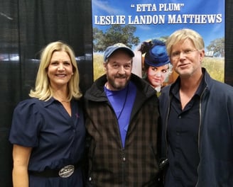 Leslie Landon Mathews, Michael Landon, Jr. and Mike Purdy at Simi Valley 2024