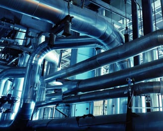 Acoustic pipe lagging installation in Dubai, reducing sound and vibration.