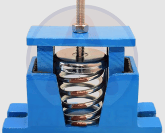 Vibration isolators installed in Dubai to minimize structure-borne noise.