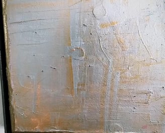 Flash for empathy - Acrylic on canvas framed in steel by Andrea M. Weiss
