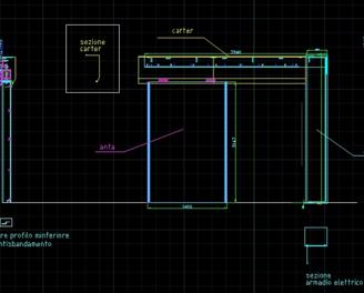 layout of shield door project