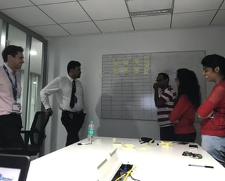Tim Dougill running an Issue Finding workshop in Pune, India.