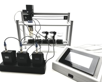 Automatische pH Kalibrierstation mit 3 Handmessgeräten