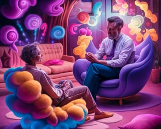 Una seduta di psicoterapia individuale con un paziente anziano Segrate