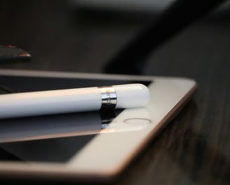 modern image of an ipad and pen