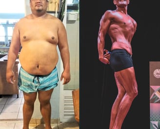 Transformation physique avec une perte de poids de 120 kg en 3 ans