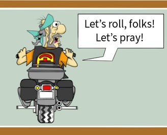 Christian biker leading Rolling Prayer?