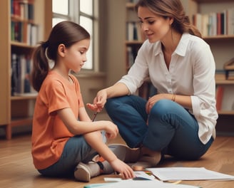 A speaker stands at a podium in a dimly lit room with an audience seated at tables. A large screen displays text about imposter syndrome. The room has industrial-style lighting and brick walls, creating a cozy atmosphere.