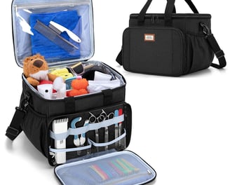 URMIO Pet Grooming Tote Bag – Perfect Organizer for Your Cat and Dog Grooming Supplies.