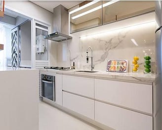 Instalação de Bancada de Porcelanato na Barra da Tijuca