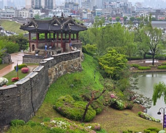 Hwaseong Fortress corner pavilion