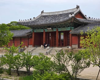 Changgyeonggung Palace gate and building