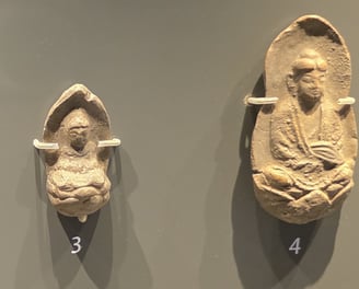 Terracotta bodhisattva statues