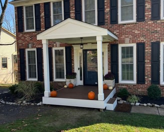 a house with new windows and door installed