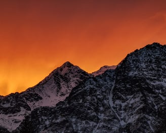 Tramonto sul Pizzo Scalino