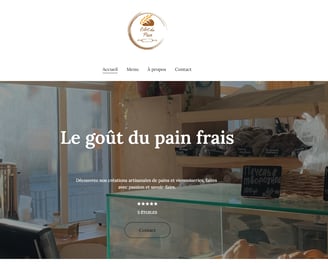 page accueil l'Art du Pain une image du site