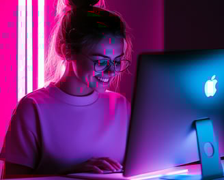 vrouw leert AI tekst schrijven met ChatGPT