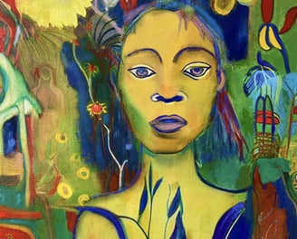 tableau de berg "Alice et le miroir"