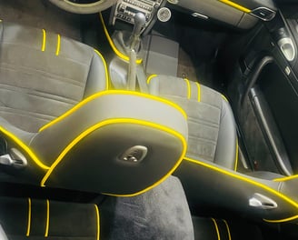 porsche interior clean