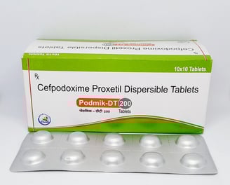 Podmik-DT 20 | Cefpodoxime 200mg Dispersible Tablet