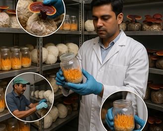 Rylaq medicinal mushroom farming