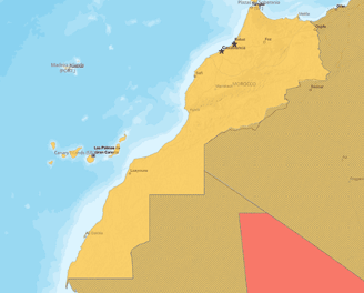 map of morocco in 2025