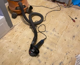 préparation de surface de plancher