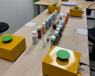 Mini pottery and colouring workshop