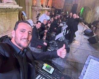 مهرجان جرش عازف الاورغ عبدو الصغير
