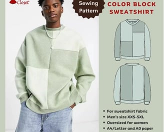 Man in a pastel green sweatshirt