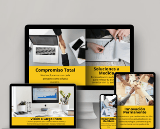 Mockup de los valores de Xianna Studio - Marketing Digital
