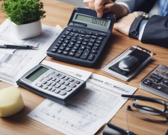 A dimly lit street scene at night features a brick building with a neon sign displaying the words 'INCOME TAX' in red and 'NOTARY PUBLIC' in green. A streetlight illuminates the space immediately around it, creating a contrast with the dark surroundings.