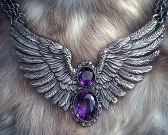 Médaillon améthyste pour chien