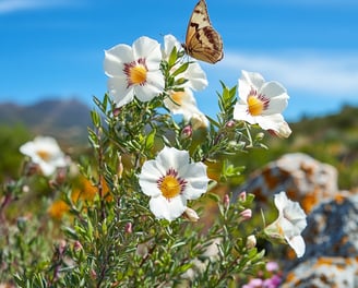 Fleurs de ciste ladanifère