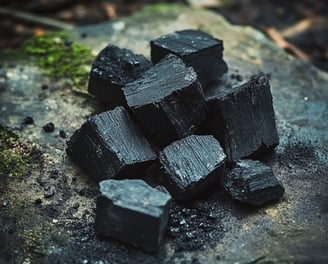 Charbon noir végétal cosmétique