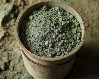 Argile verte montmorillonite