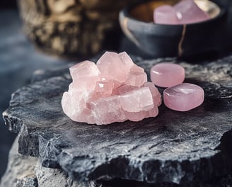 Quartz rose brute