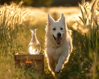 Berger blanc suisse avec Decyl Glucoside