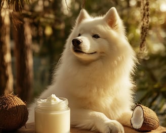 Samoyede et glyceryl stearate