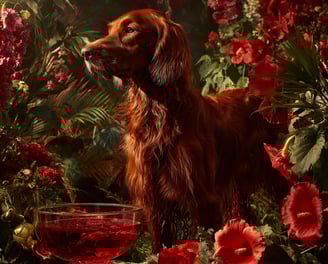 colorant rouge et setter