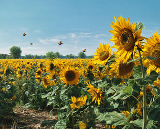 Champ de tournesol
