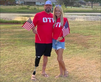 Jake Schick, and his wife Ashley at Lake Fork, TX in 2023.  