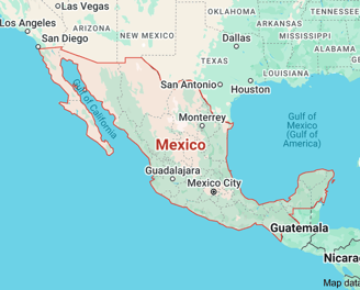 Map of Mexico