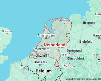 Map of Netherlands