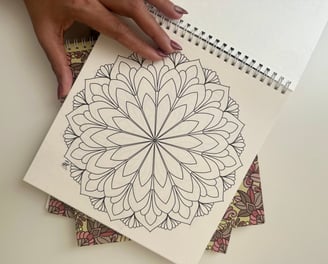 Mandala book page preview