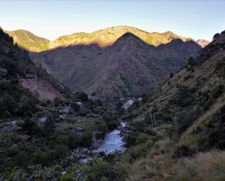 Scenery view from Syabrubesi Nepal