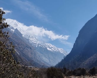 Mountain view from Langtang Village