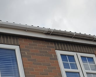 Freshly cleaned gutters on a residential property in Hull, Thorngumbald, or Kingswood