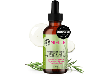 Mielle Rosemary Mint Hair Oil bottle for hair growth and scalp care